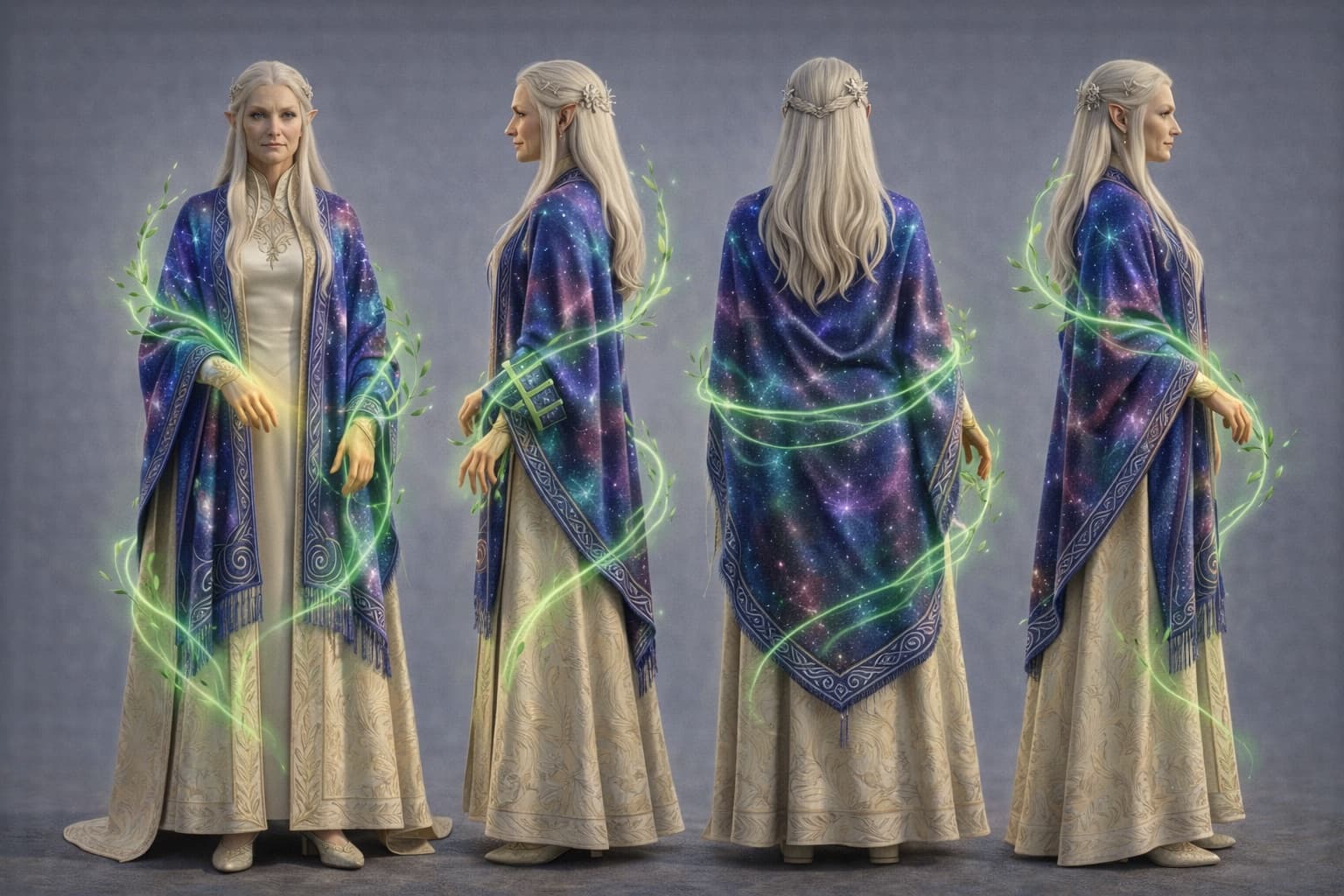 Lady Elira — 3D Model Sheet