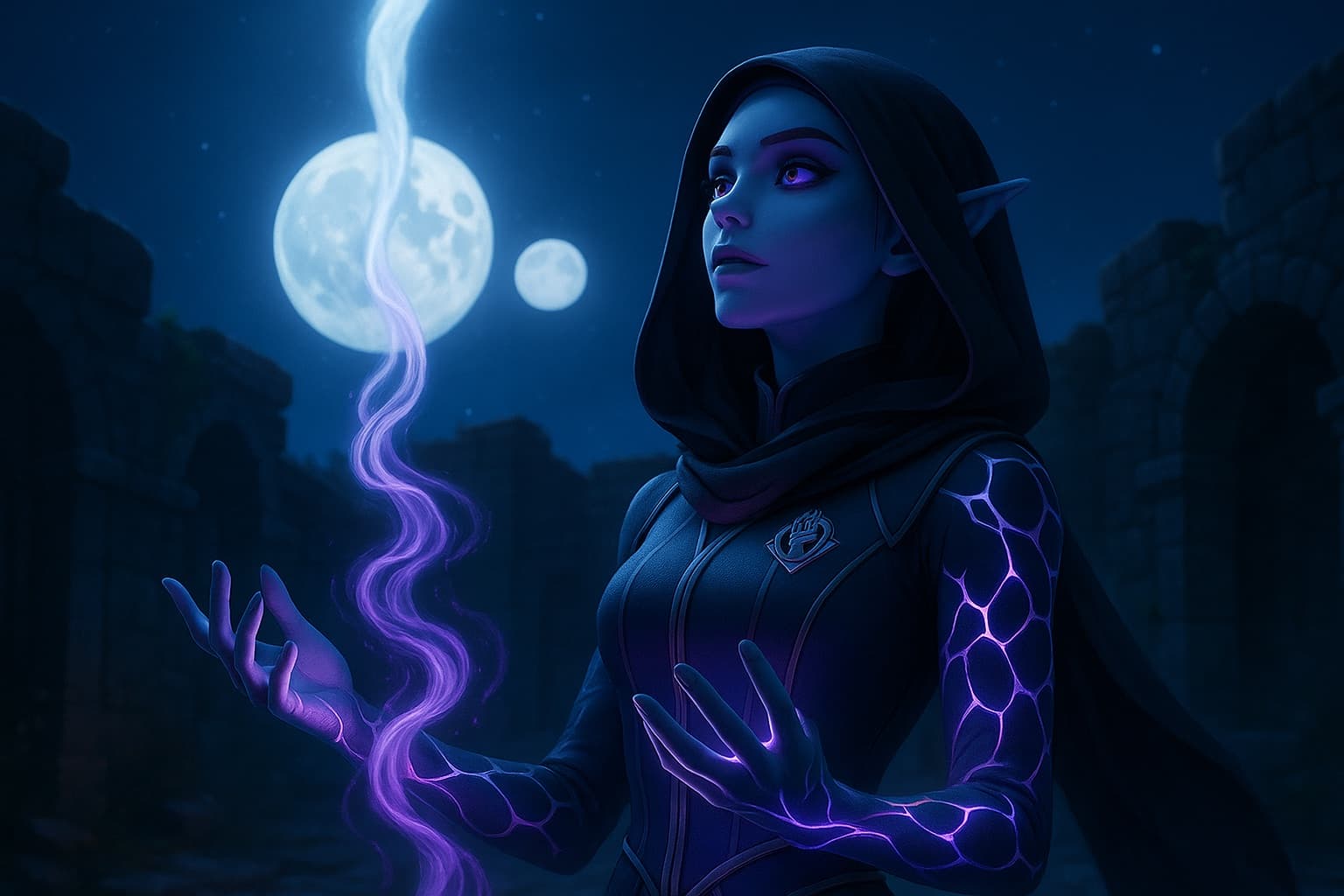 Merra Summoning Liquid Moonlight