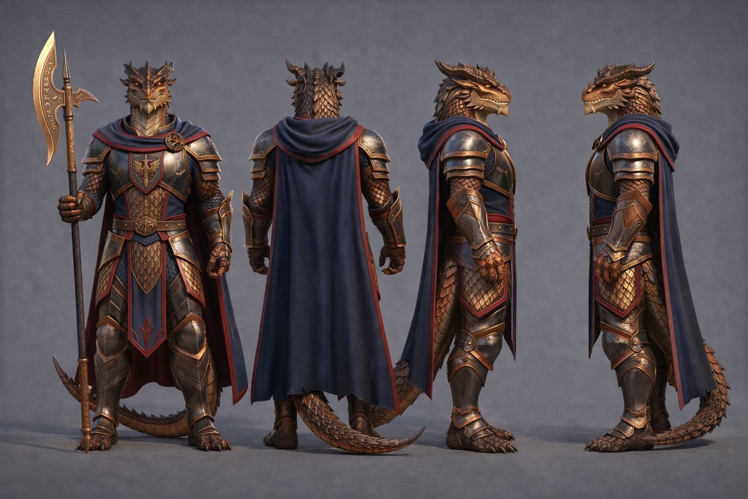 Grendar Valthorne — 3D reference views